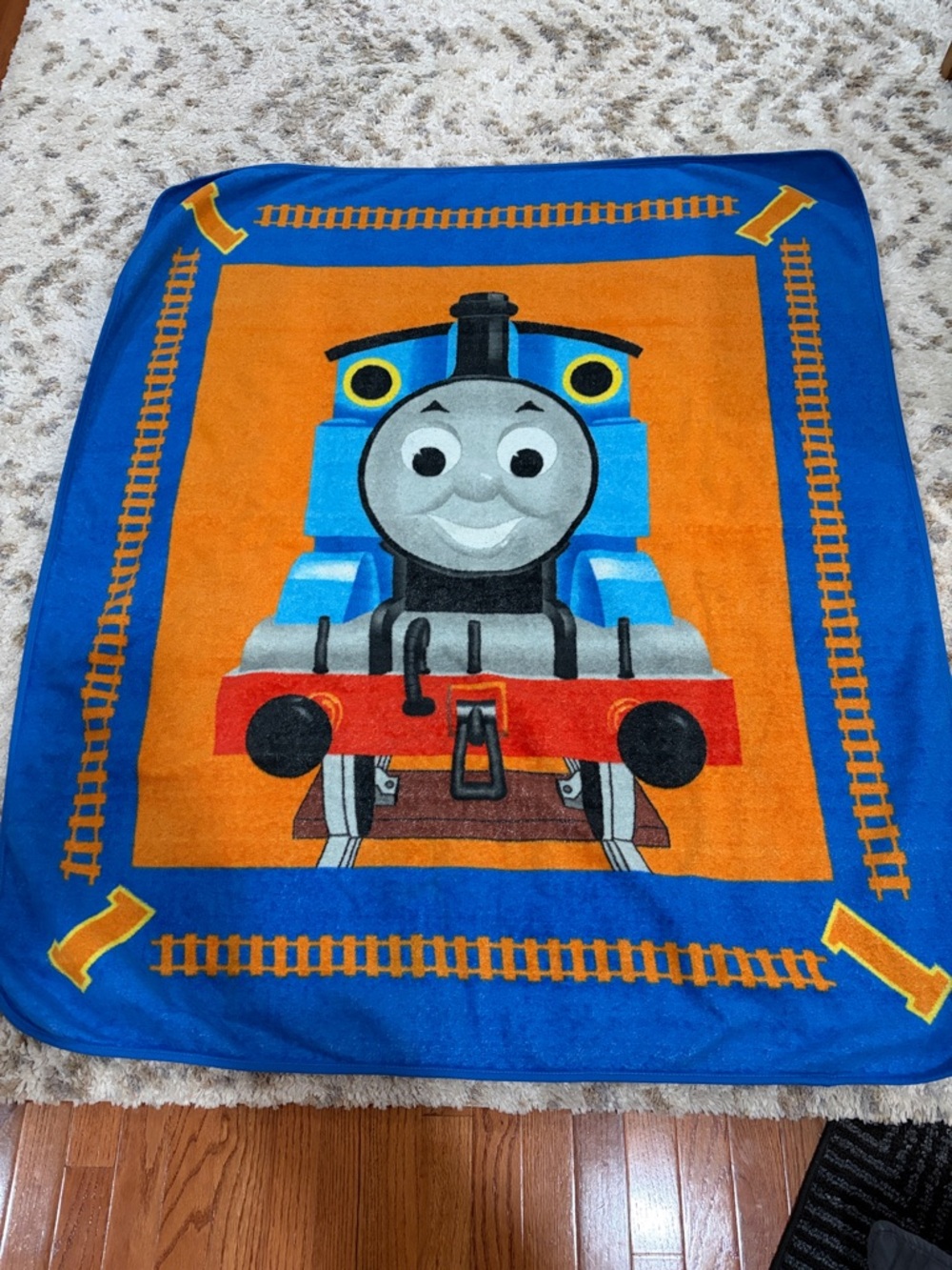 Thomas & Friends Blue and Orange Kids Throw Blanket